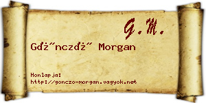 Göncző Morgan névjegykártya